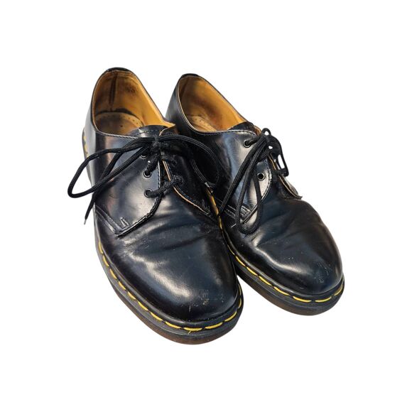 Doc Martens Black Leather Oxfords Womens size 10 Flats The Original Lace Up - Picture 3 of 11
